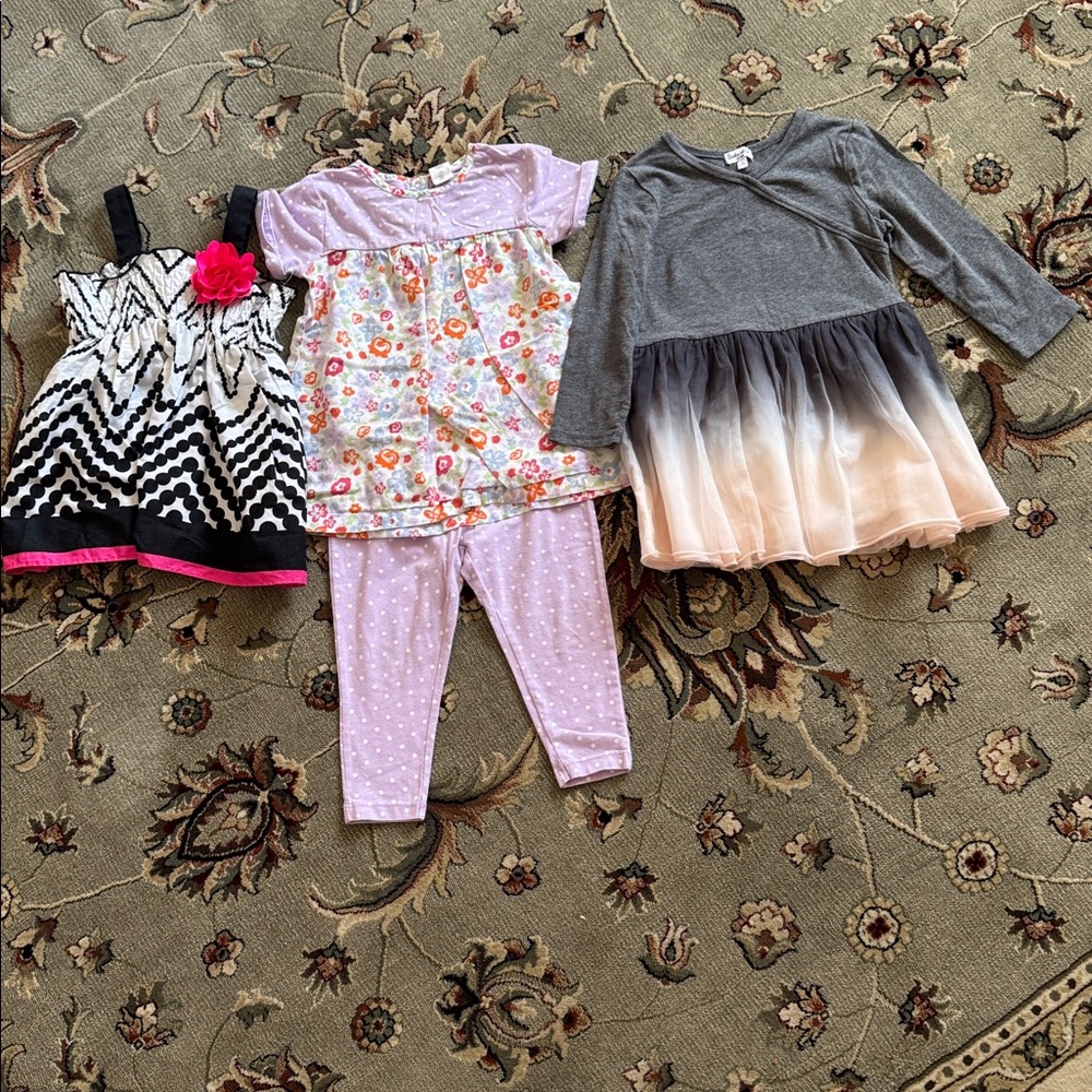 Splendid , yongland baby TuckerTate Girl matching set size 12 m